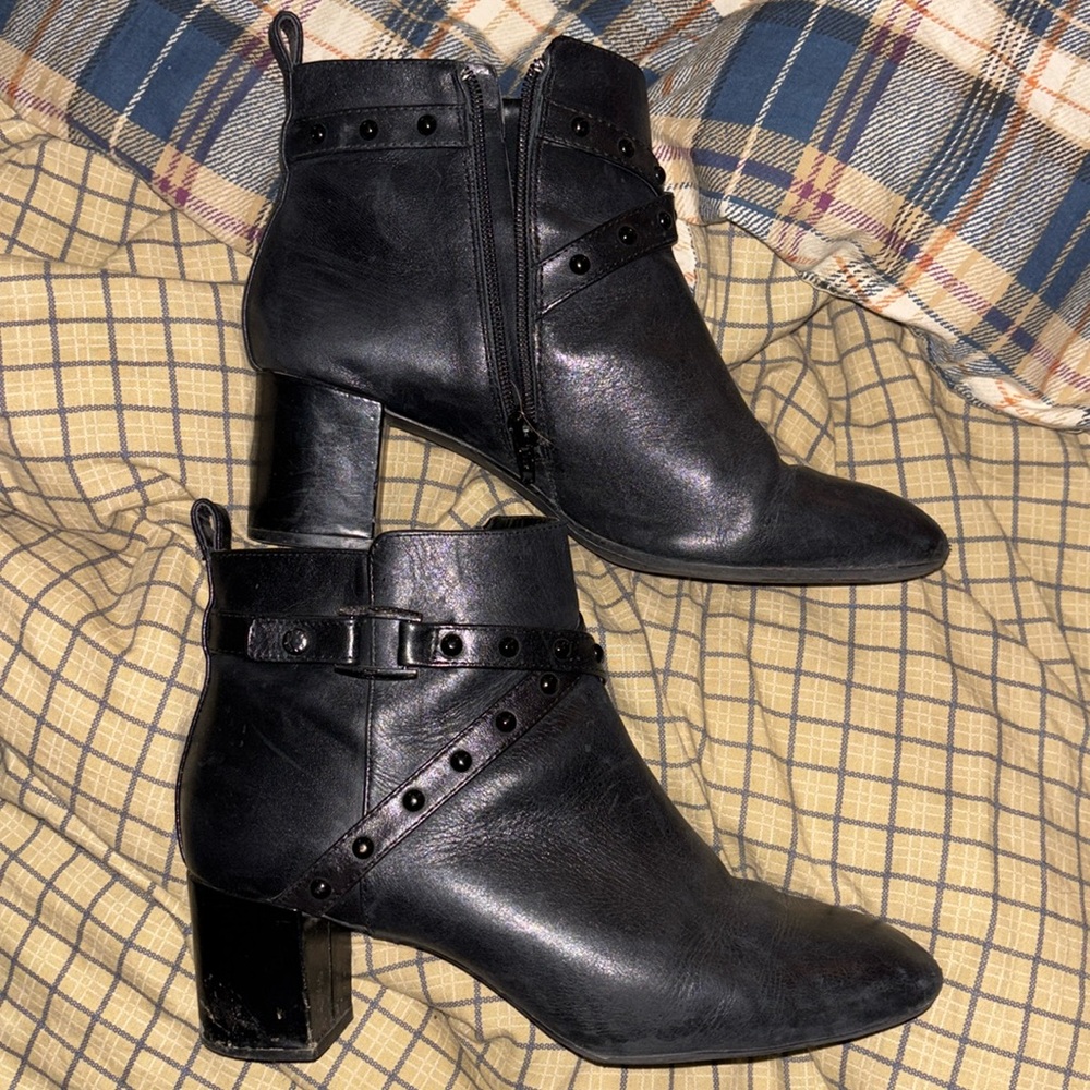 Slightly scuffed boots